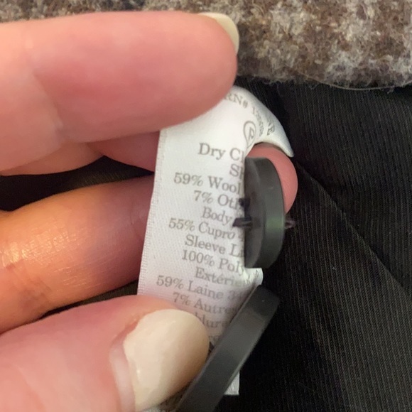 EVERLANE NWOT The Oversized Blazer Houndstooth Plaid Academia 10 Gray Brown - Picture 8 of 9